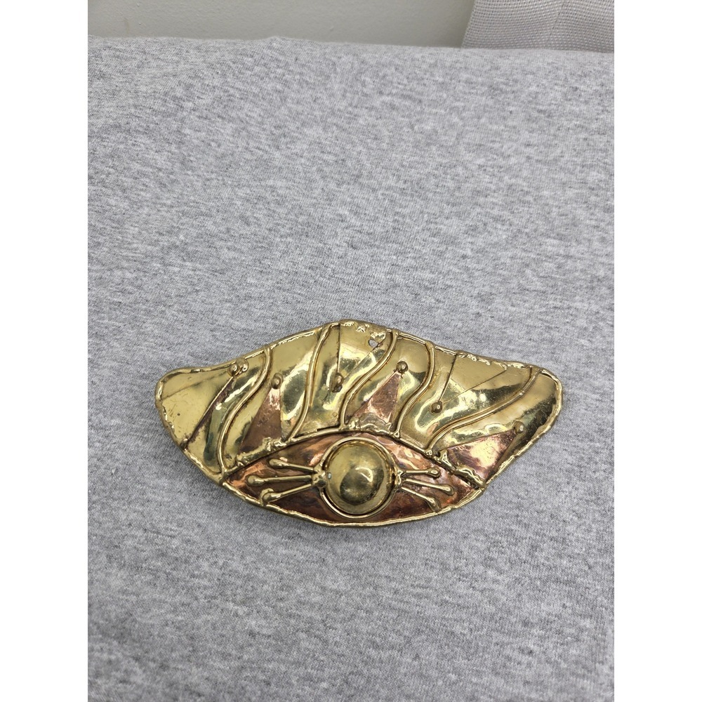 Womens Handmade Boho Brutalist Multi Layered Metal Large Belt Buckle Artisan